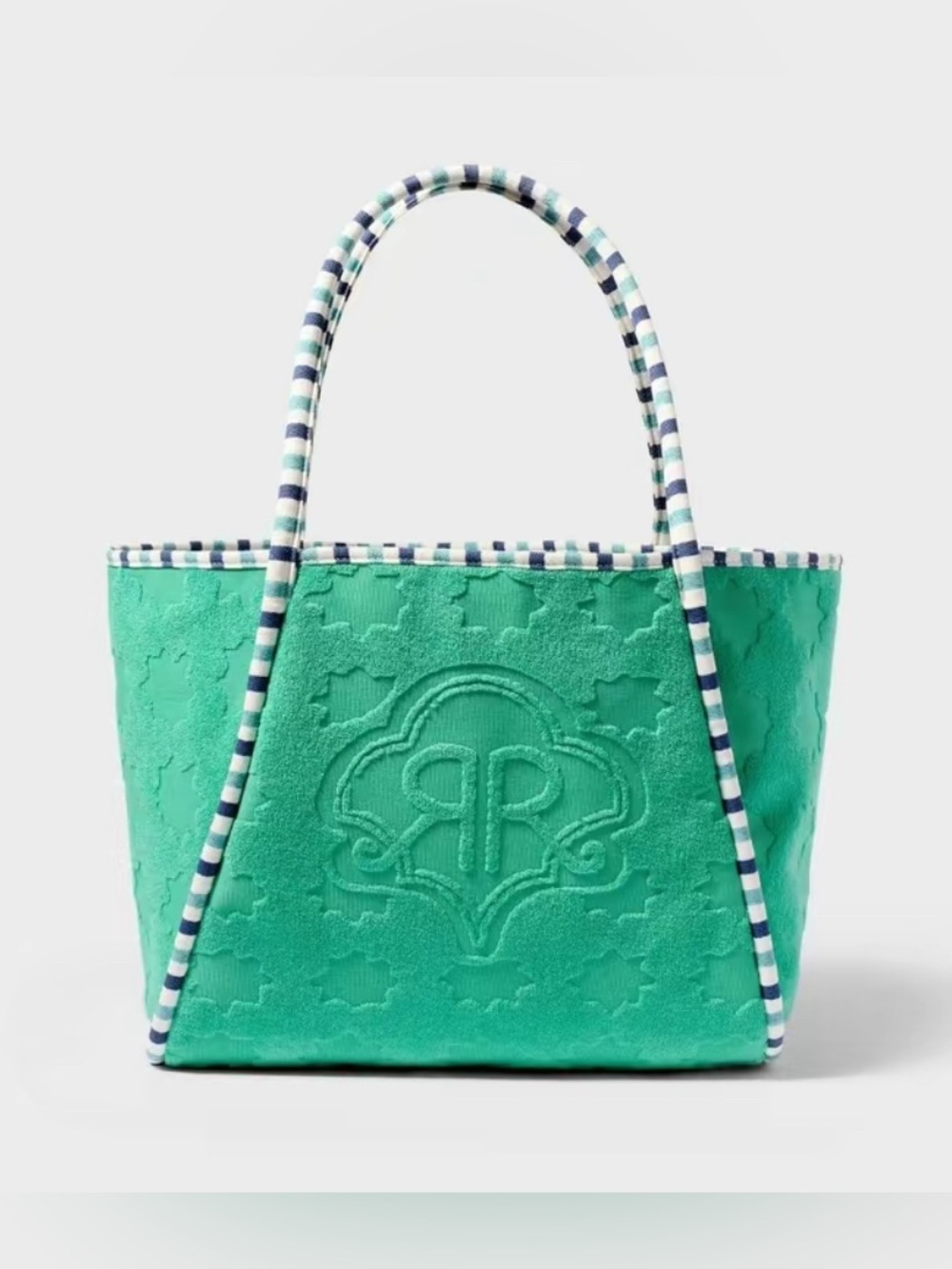 NWT Star Geo Large Terry Beach Tote Bag Green - Roller Rabbit x Target New tag